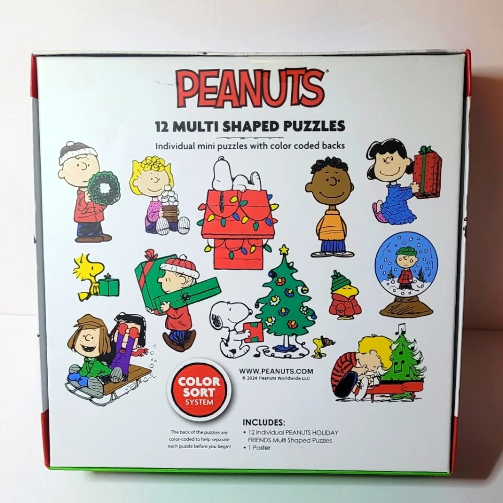 Peanuts 12 Multi Shaped Puzzles